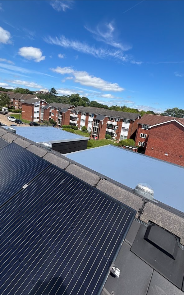 Flat roof before renewal
